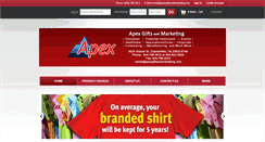 Desktop Screenshot of apexgiftsandmarketing.com