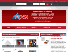 Tablet Screenshot of apexgiftsandmarketing.com